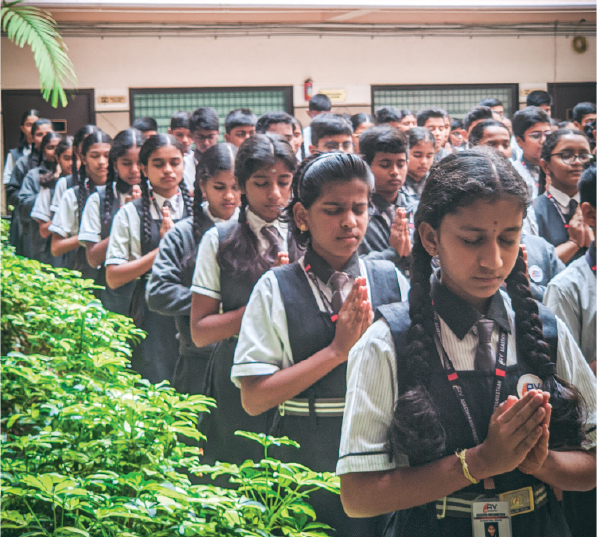 Students in assembly